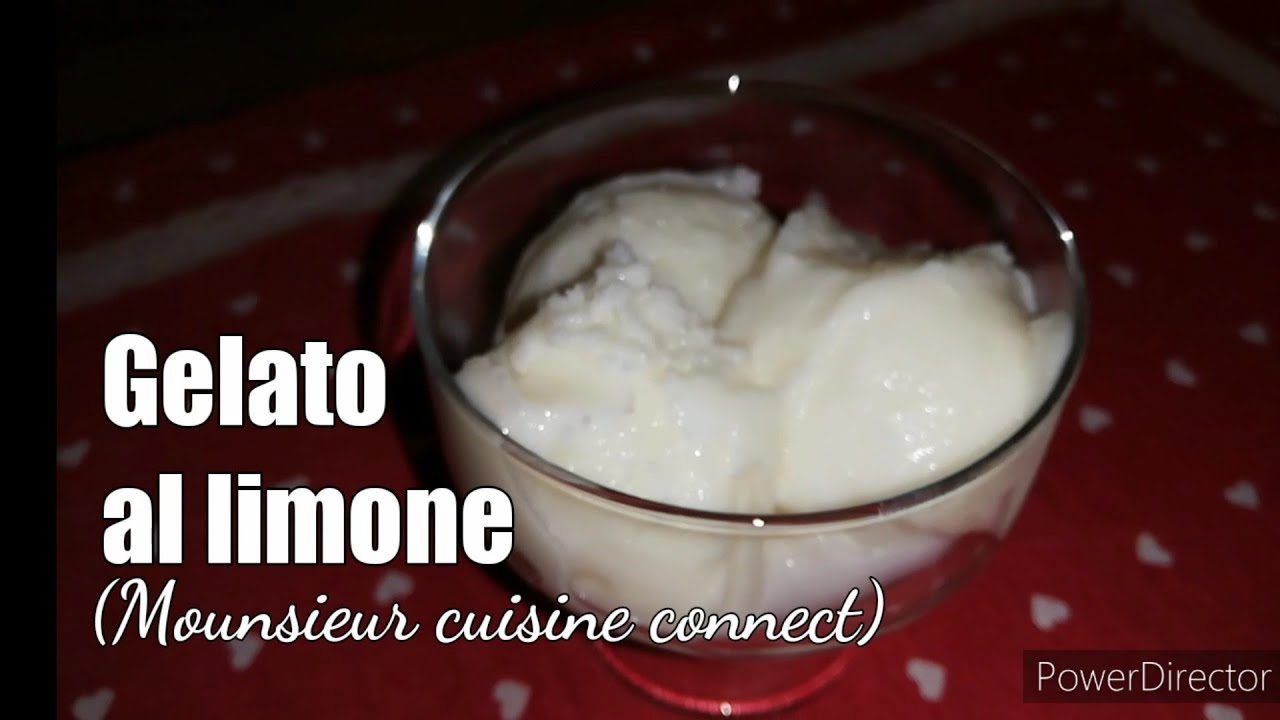 Gelato al limone fatto in casa con monsieur cuisine connect