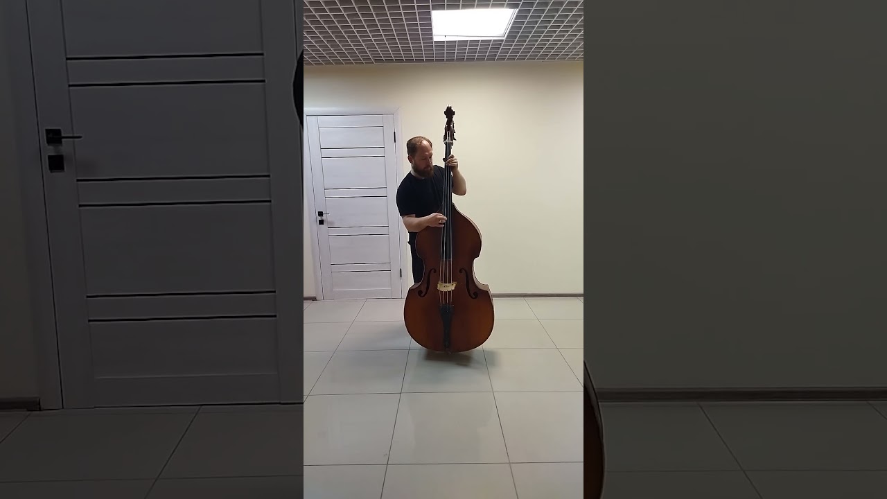 Реставрация контрабаса, импровизация, тест. over bass