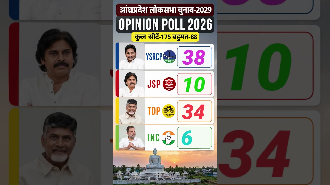 🔥 Majority Cross Karega Kaun? | Andhra Pradesh Election Survey 2029