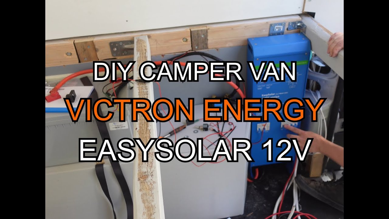 DIY Camper Van: Installing the Victron Energy EasySolar Electrics Head Unit! ⚡  | EP13