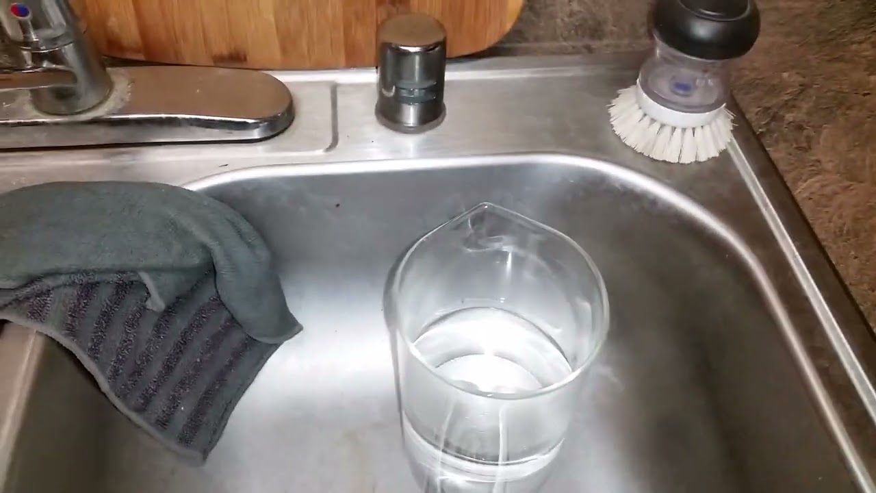Superheated water from a microwave.