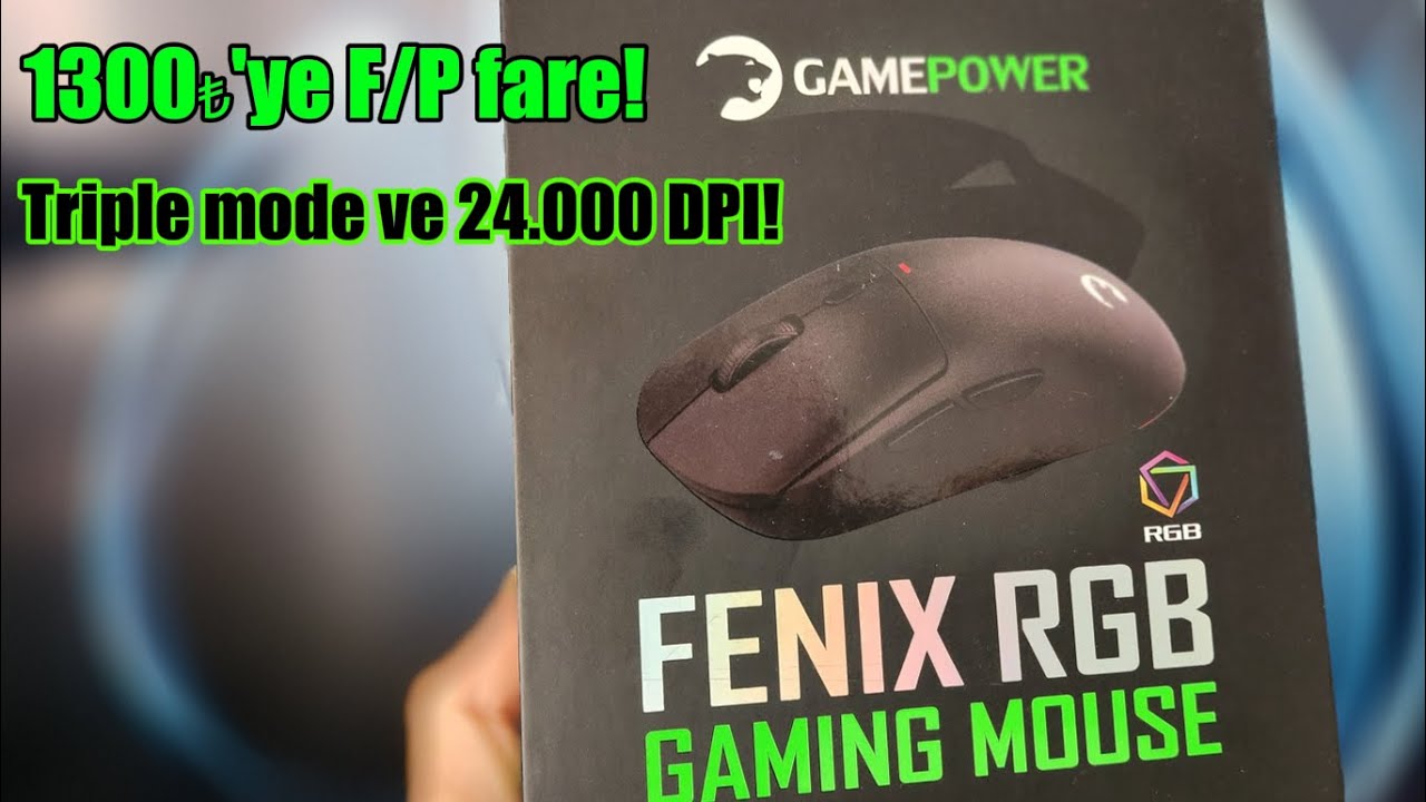 1300₺'ye 3 Modlu fare? Gamepower Fenix RGB ilk izlenimler.