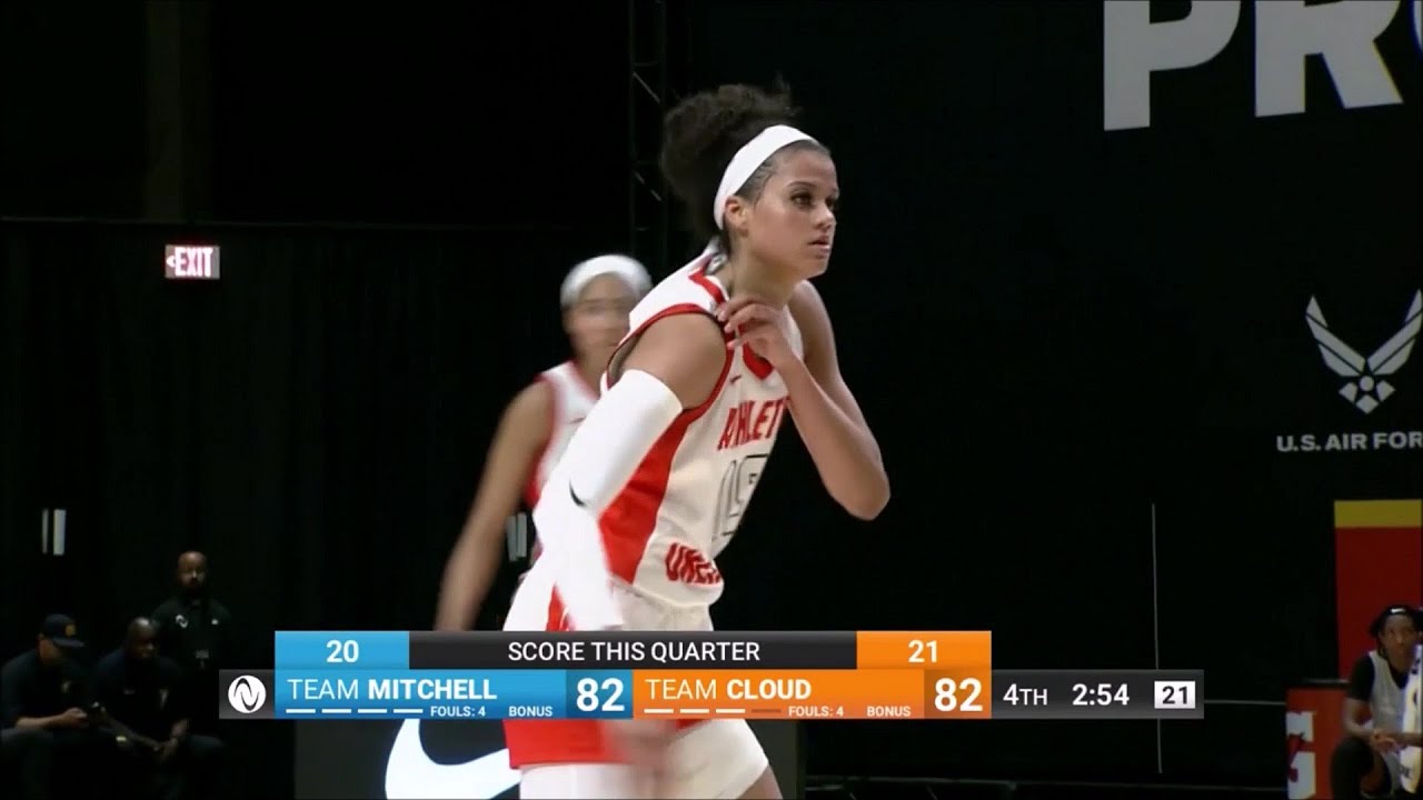 🔥 Rae Burrell Highlights In AU Hoops Matchup, Team Cloud vs Team Mitchell | Athletes Unlimited
