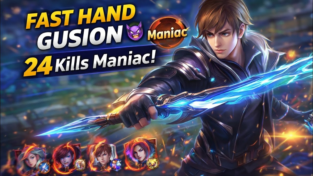 No Mercy Gusion 😤 23 Kills + Maniac | BD Top Enemies Got Cooked | Fast Hand Gusion Went CRAZY 😈 