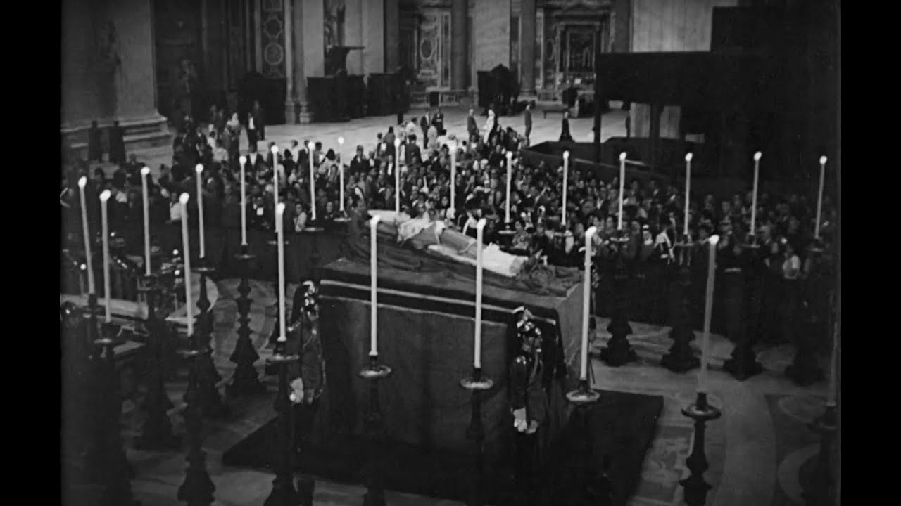 Last journey of Pope Pius XII 1958