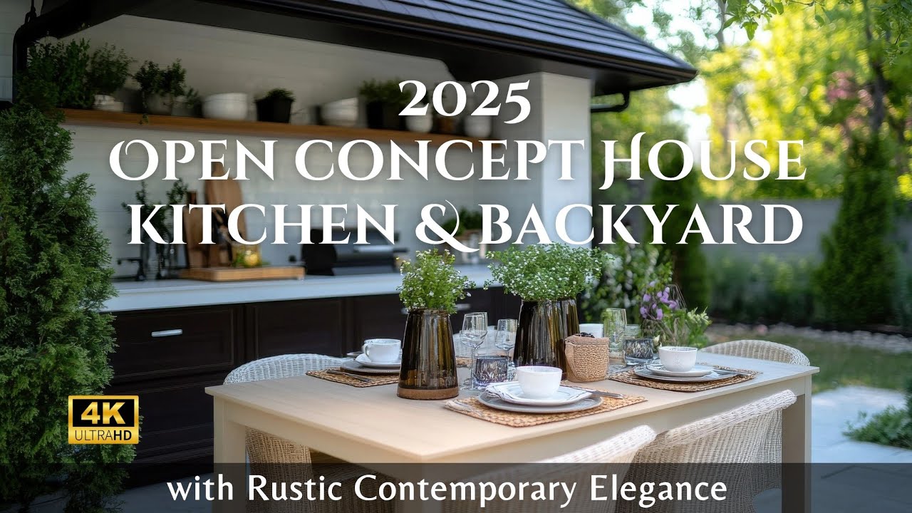 Modern Open Concept Homes 2025: Transform Your Kitchen & Backyard with Rustic Contemporary Elegance