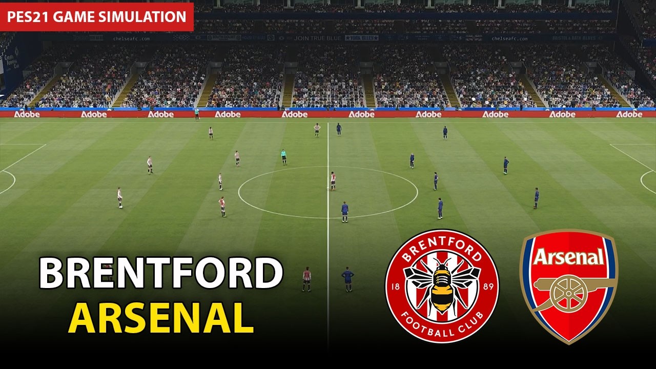 Brentford vs Arsenal | English Premier League 2026 Match | PES 21 Gameplay Simulation
