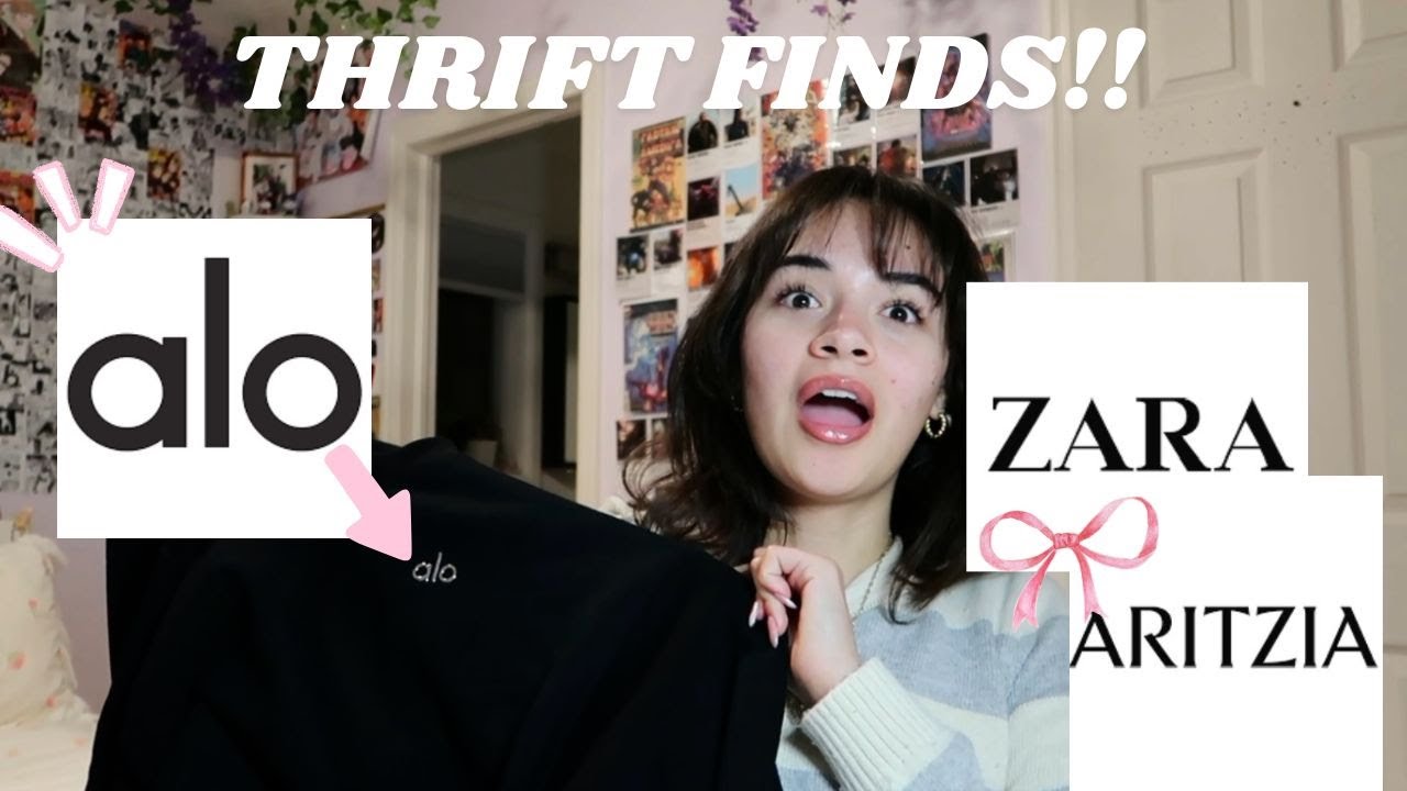 Crazy THRIFT STORE Finds Alo Aritzia Zara