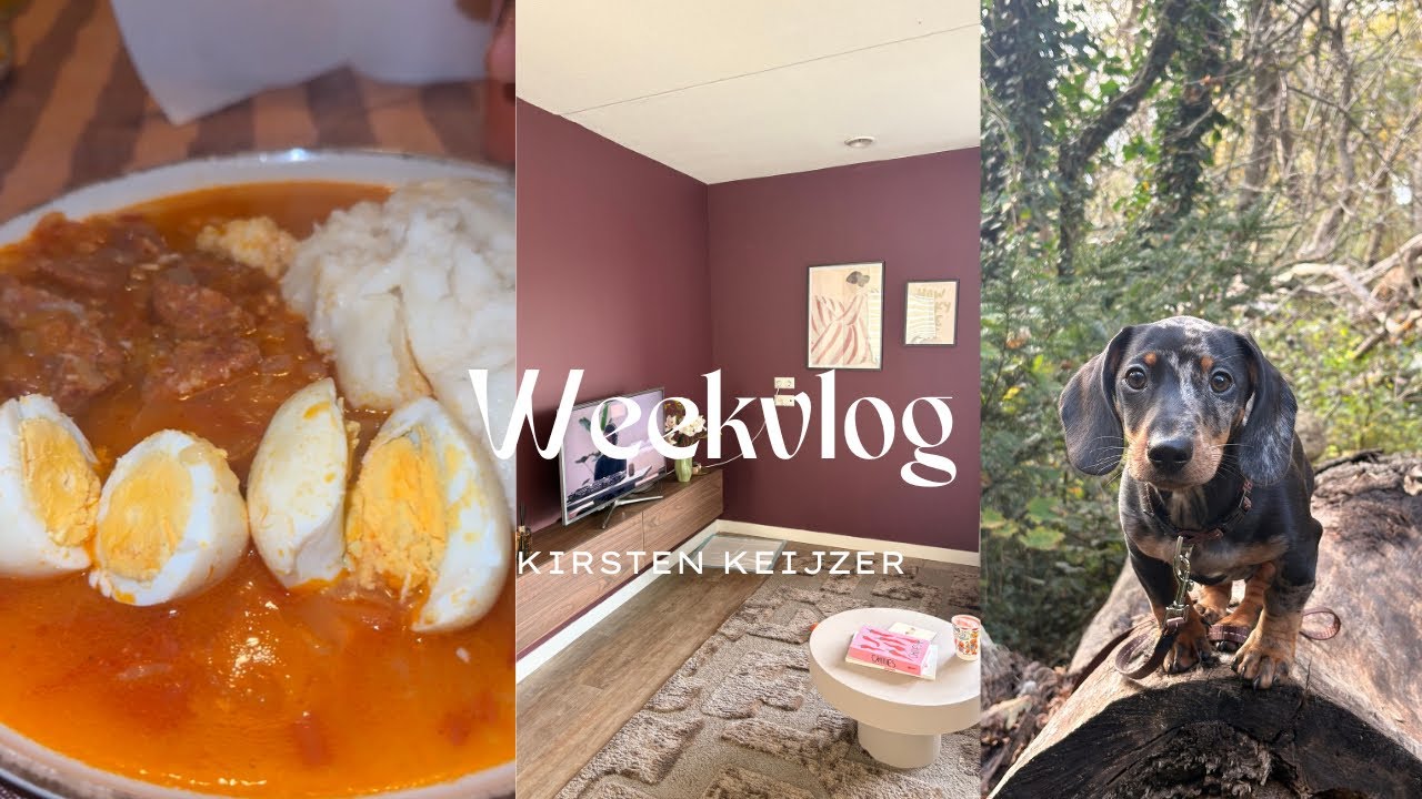 ANGOLEES KOKEN, HUIS SCHILDEREN, MET PIETER NAAR HET BOS & ZIEK | WEEKVLOG | KIRSTEN KEIJZER