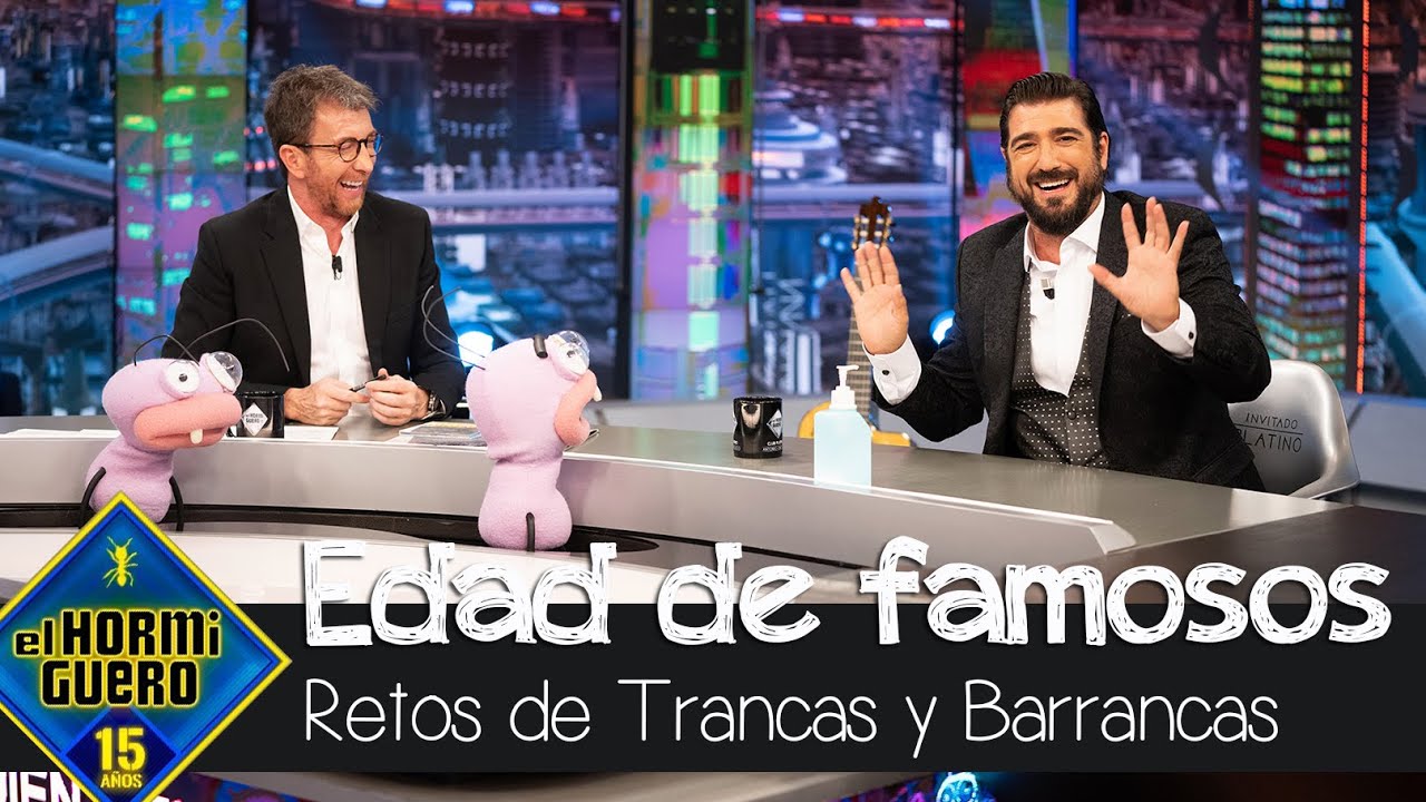 Antonio Orozco asombrado con el reto de Trancas y Barrancas sobre la edad de famosos - El Hormiguero