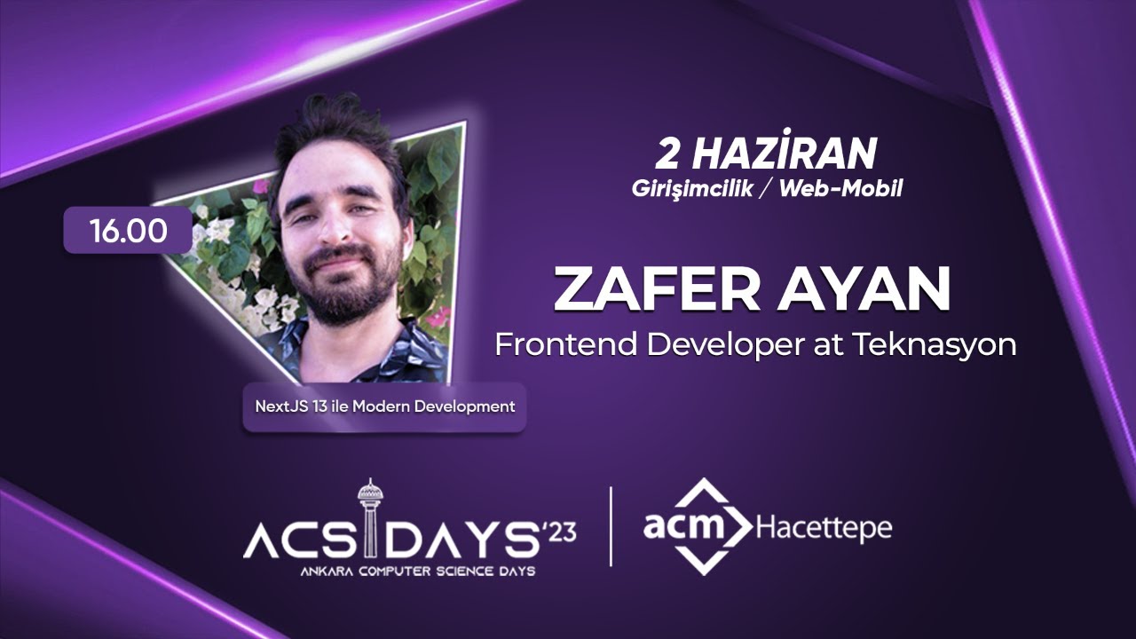 Zafer Ayan - NextJs 13 ile Modern Development
