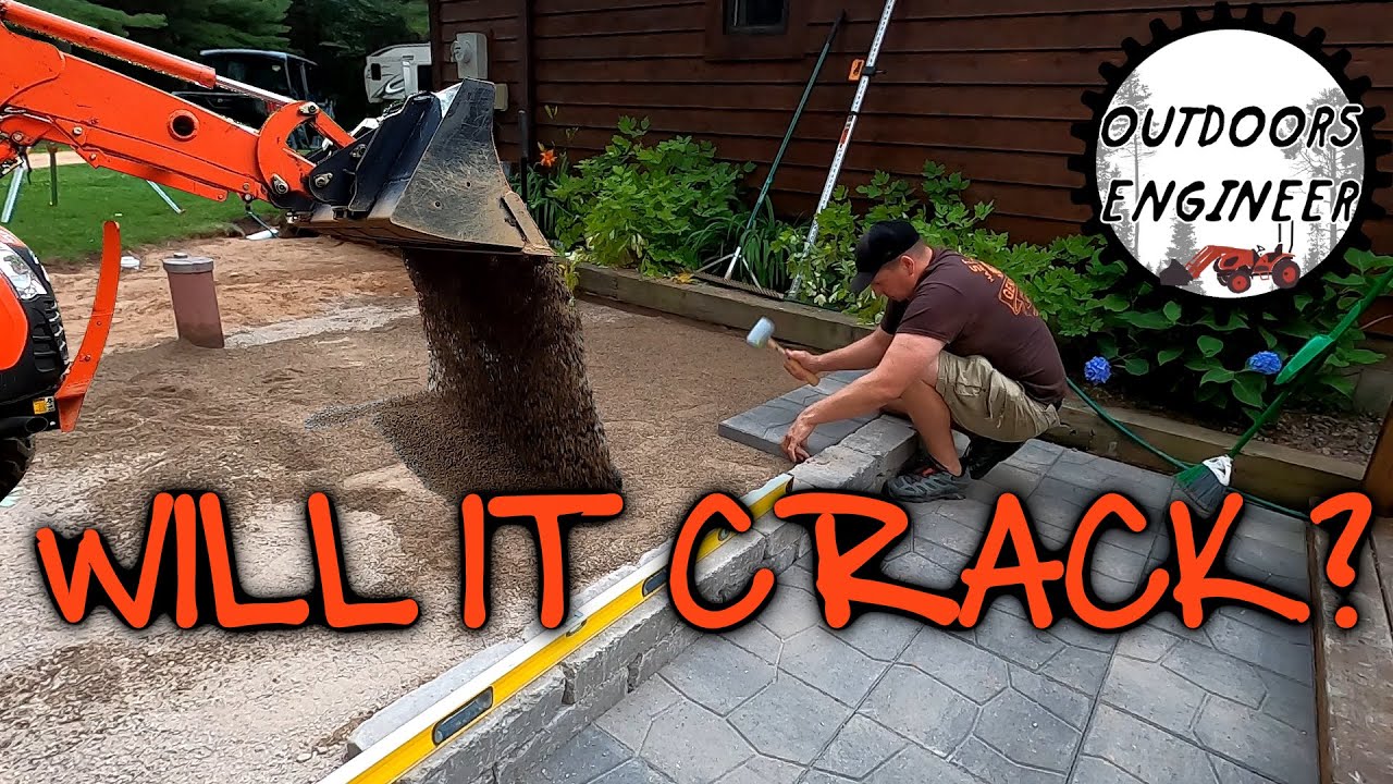 Building a concrete paver patio for a Hot Tub!