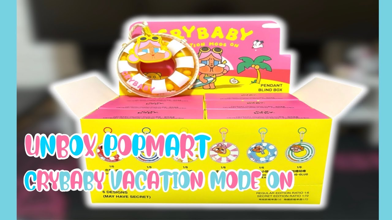 UNBOX POPMART : CRYBABY VACATION MODE ON 🏖🌊