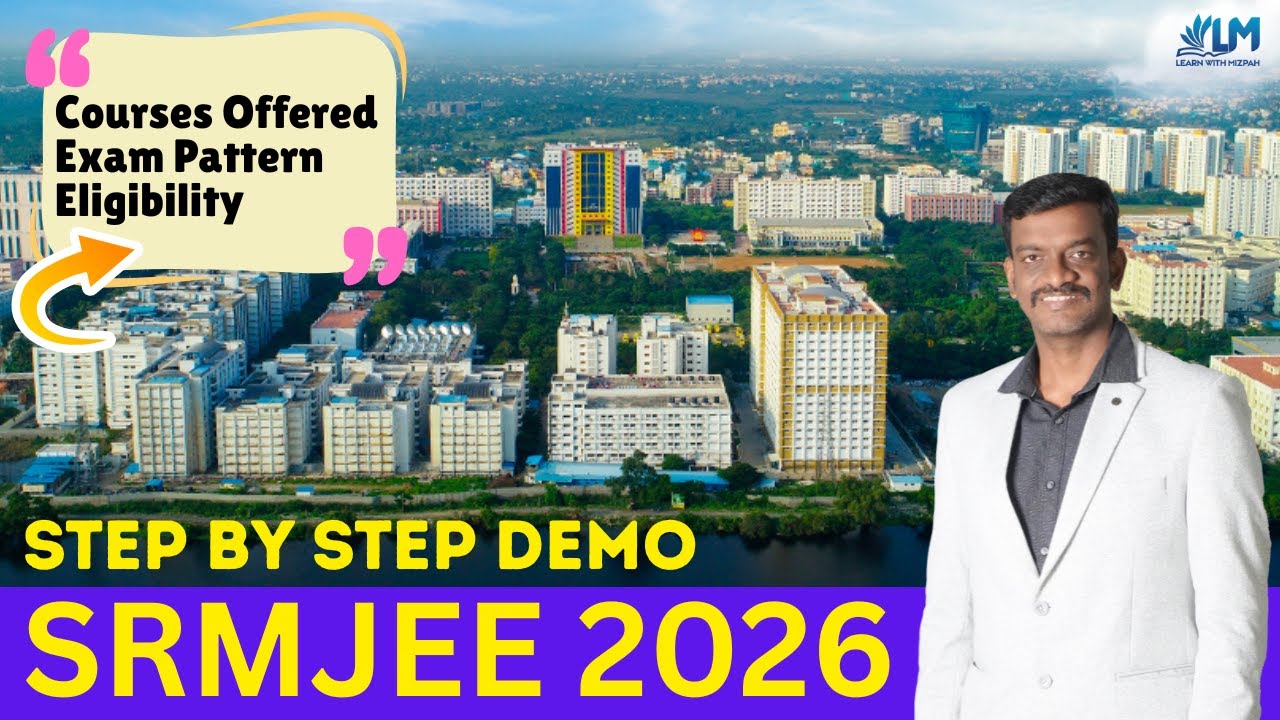 SRMJEE 2026 APPLICATION OPEN - HOW TO APPLY | EXAM PATTERN | SYLLABUS | IMPORTANT DATES 2026