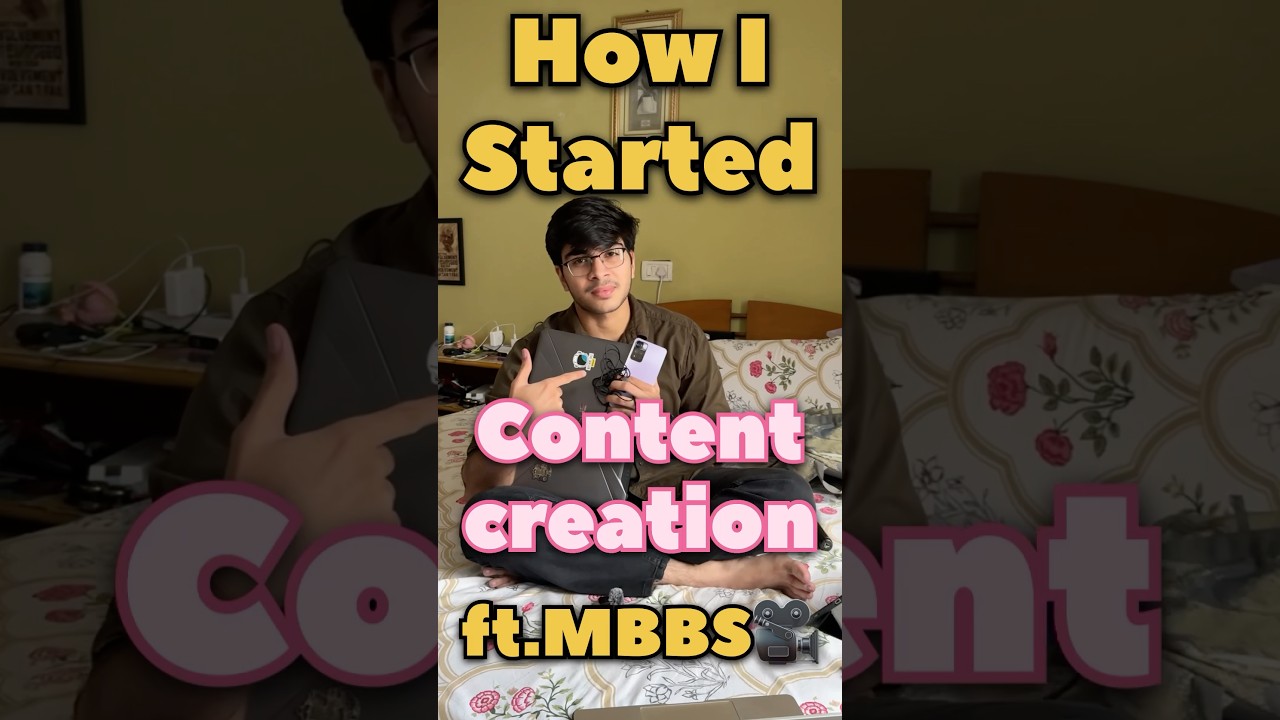 I started *CONTENT CREATION* with 5 gadgets!🤫🎥 #mbbs #contentcreator #gadgets #storytime #trending