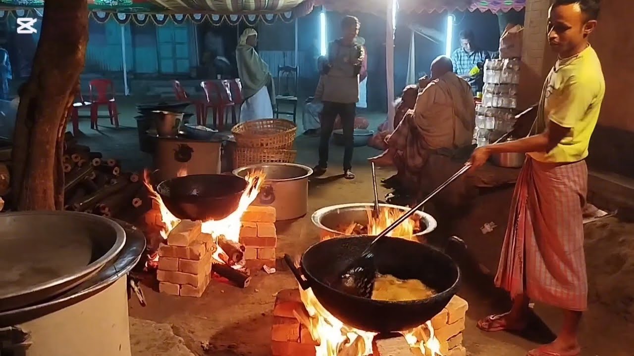 ৬০০ মানুষের খাওয়ার আয়েজন।