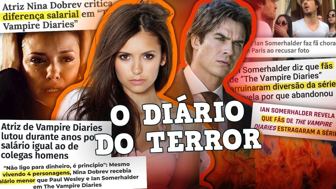 NINA DOBREV E IAN SOMERHALDER EXPÕE HORRORES DE THE VAMPIRE DIARES 