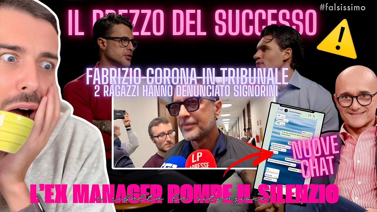 LO SHOW DI FABRIZIO CORONA IN TRIBUNALE: PRONTE 2 DENUNCE E 100 TESTIMONI CONTRO ALFONSO SIGNORINI🚨