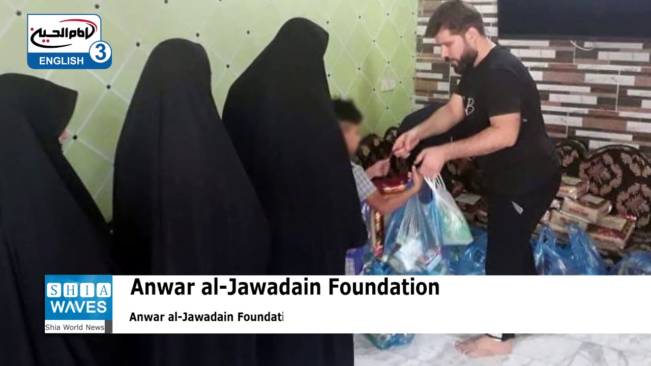 Anwar al-Jawadain Foundation in Baghdad continues aid to poor families during curfew
