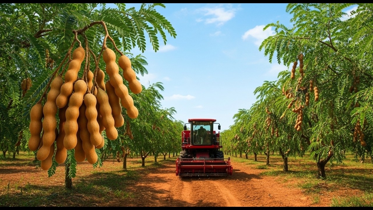 How Farmers Harvest Thousands of Tons of Tamarind | Amazing Cultivation and Processing Technology