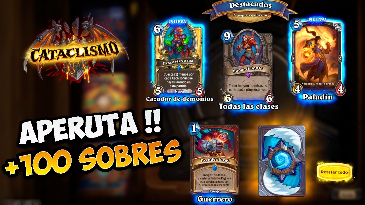 Mi MEJOR APERTURA de LEGENDARIAS DISTINTIVAS !!│HEARTHSTONE CATACLISMO