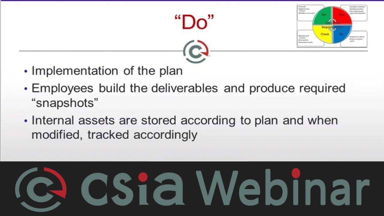 CSIA Webinar Configuration Management Defined Part 2: Manual Systems