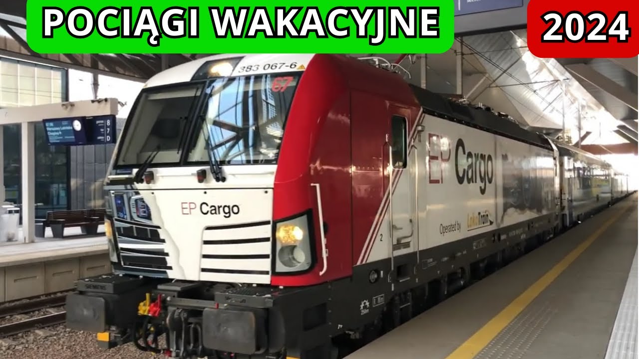 Pociągi wakacyjne Warszawa Zachodnia. Super lokomotywy!!!