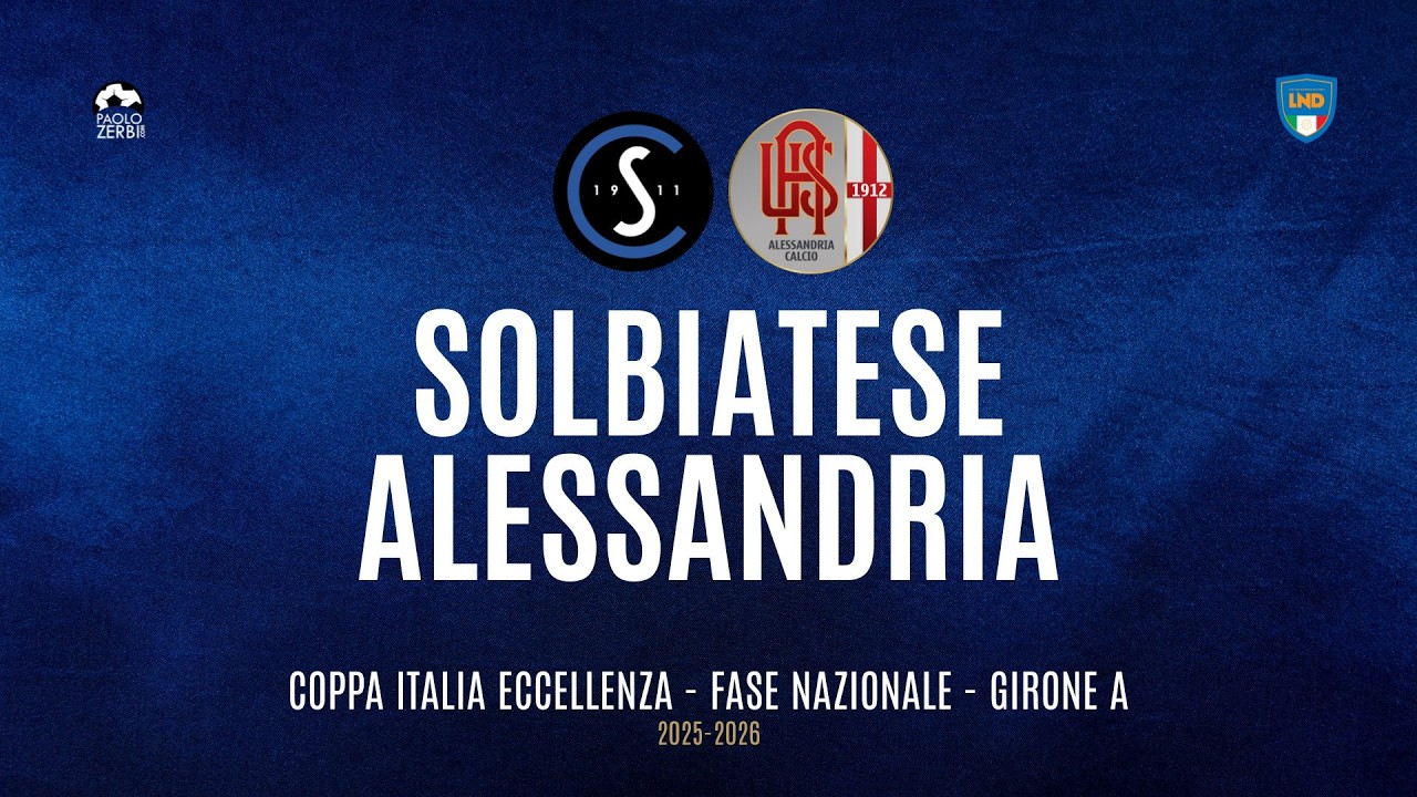 [HIGHLIGHTS] Coppa Italia Eccellenza fase nazionale 25/26 - Primo turno - Solbiatese - Alessandria