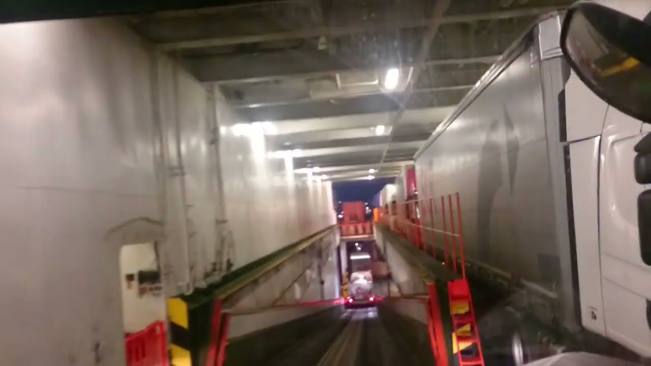 Exiting Ferry - Calais - Dover