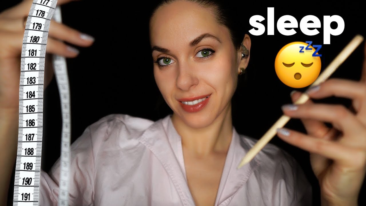 ASMR Measuring Your Face & sketching you for SLEEP, Personal Attention