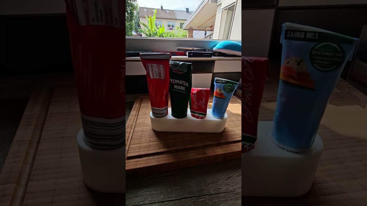 Tubenhalter f&uuml;r den K&uuml;hlschrank. Nat&uuml;rlich bei lets-gyver.com