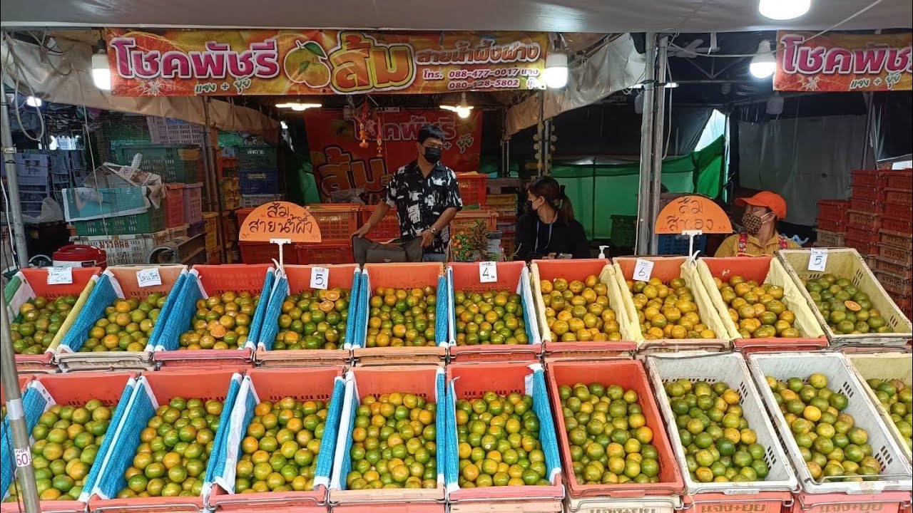 เช็คราคาส้มเขียวหวาน ตลาดเมืองทองเจริญศรี จังหวัดอุดรธานี