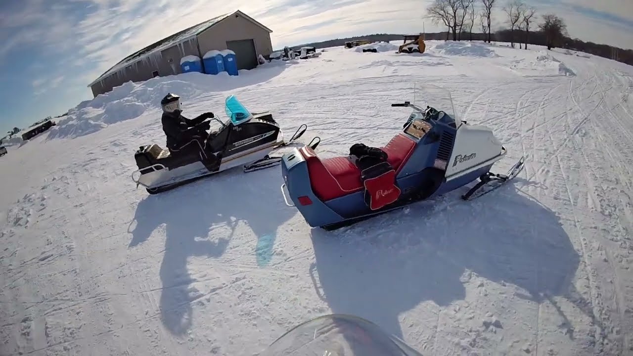 1970 Arctic Cat Panther 295 & 1972 Polaris Charger SS-530 ride (Not a good ending)