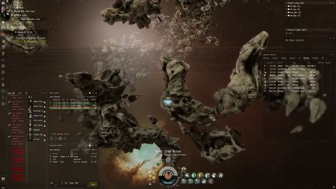 Eve Online - Rokh Level 4 mission gameplay - Recon 1-2 (Blood Raiders)