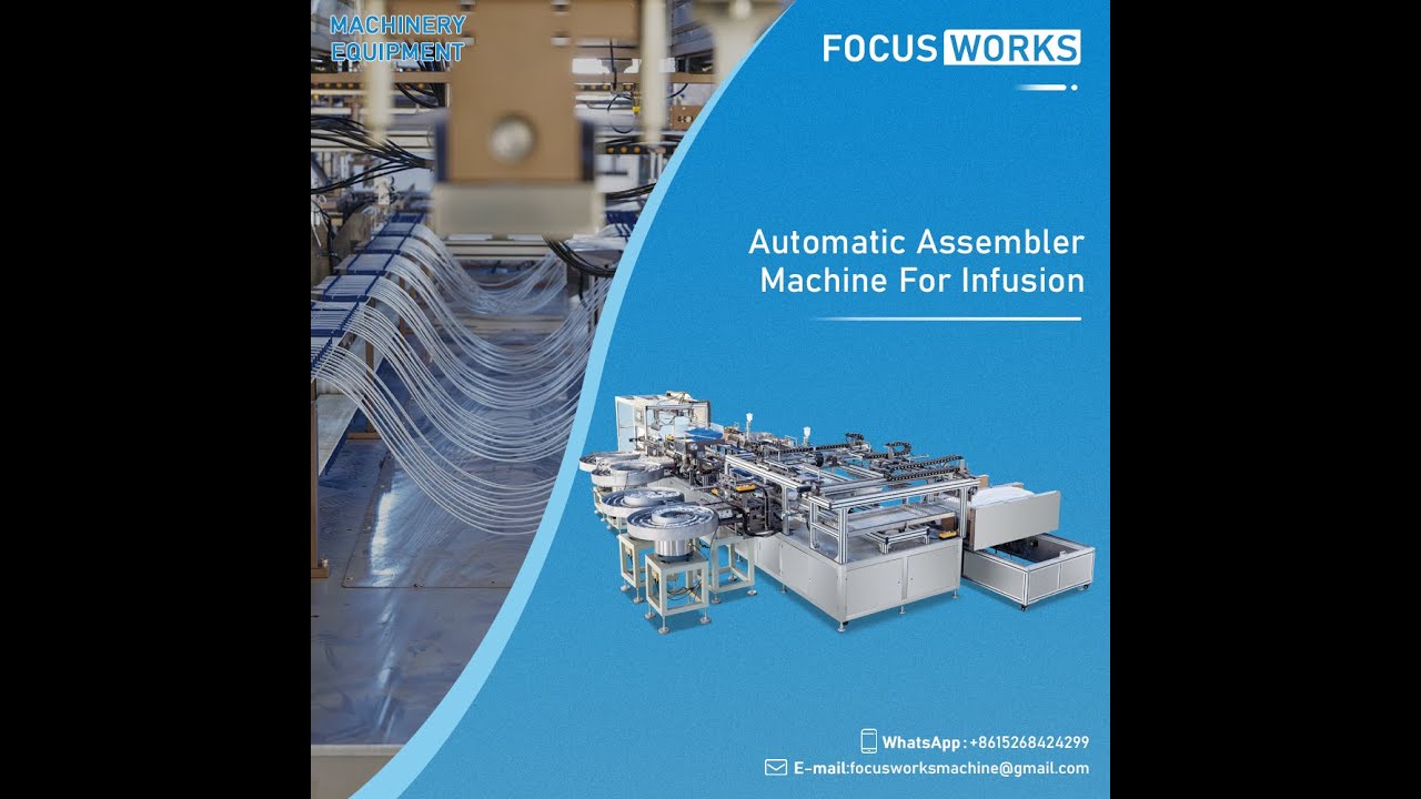 Infusion set long catheter assembly and packaging machine