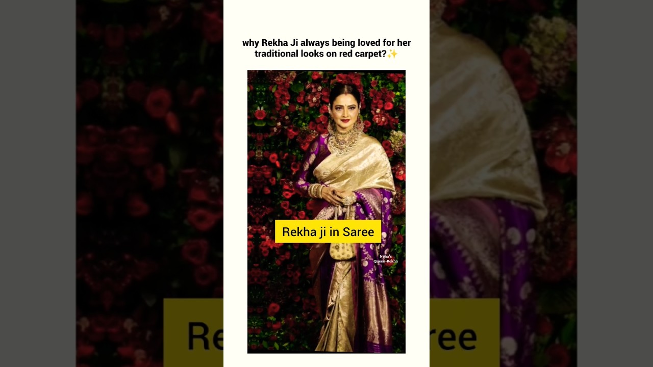 Jak wam się podoba Rekha ji w sari?✨ #rekha #bollywood #saree #szorty #eksploruj #fpy #trendy