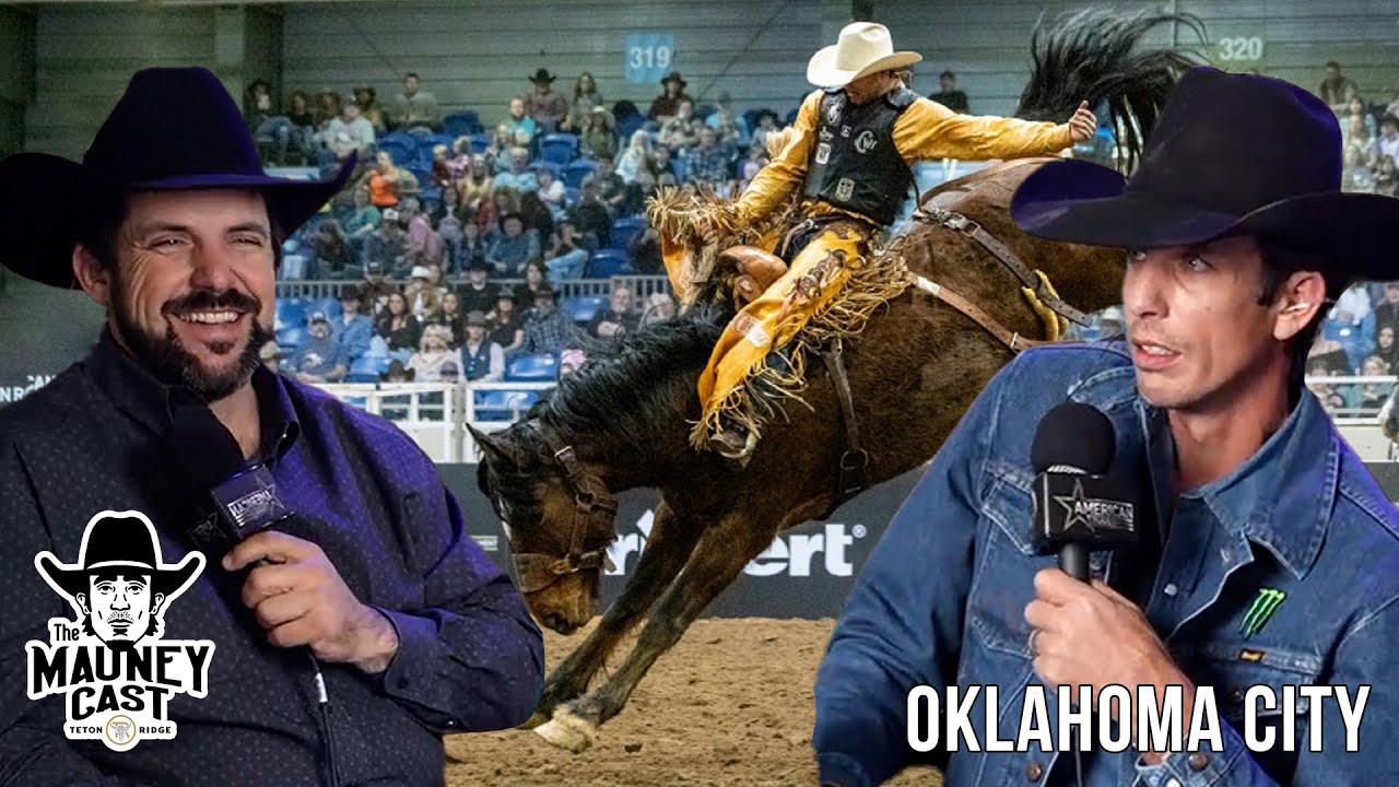 JB Mauney & Luke Branquinho Watching The American Rodeo Central Regionals