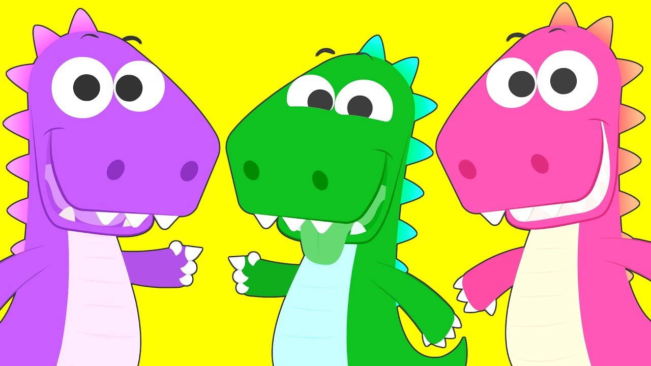 Aprende con Eddie los colores con zumos | Eddie el dinosaurio cambia de color con la máquina mágica