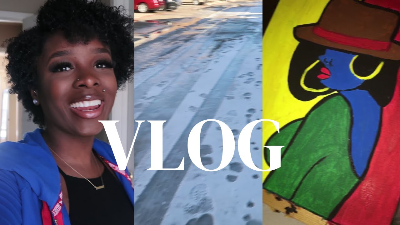 VLOG| TRAP & PAINT IN DALLAS, SNOW DAY AND GETTING READY FOR BIRTHDAY