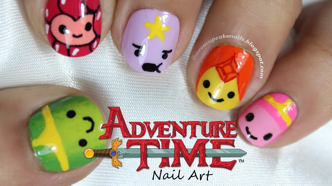 Adventure Time Princess Nail Art