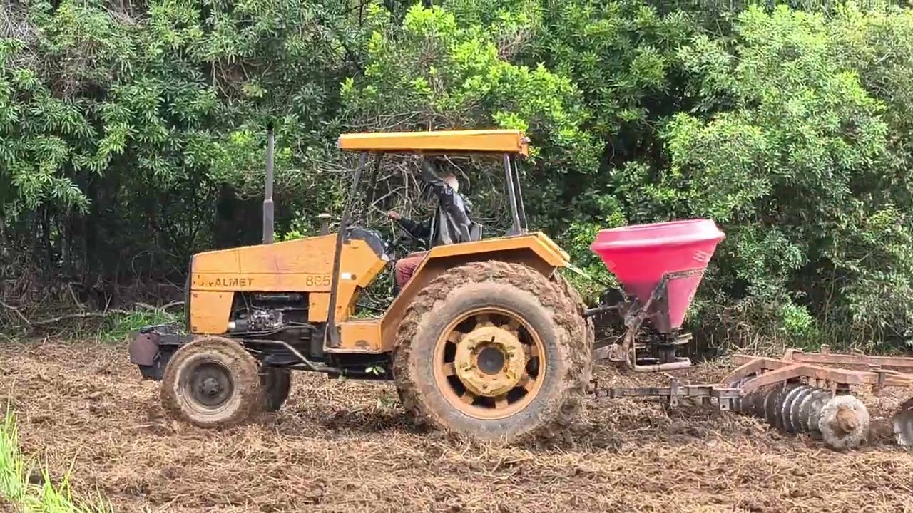 VALMET 885 NA GRADE NIVELADORA 24 DISCO!!!