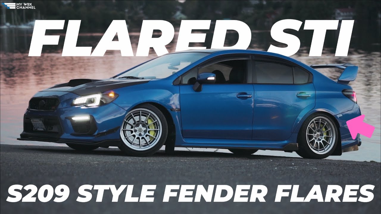I LOVE IT!!! 2015+ SUBARU WRX STI OLM S209 STYLE FLARES (REAR ONLY FOR NOW)