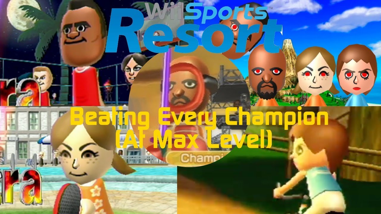 Beating Every Wii Sports Resort Champion (At Max Level)