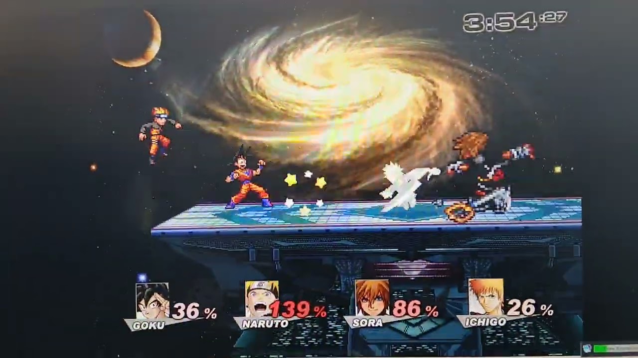 Super smash flash 2 v0.08: Goku vs Naruto vs Sora vs Ichigo