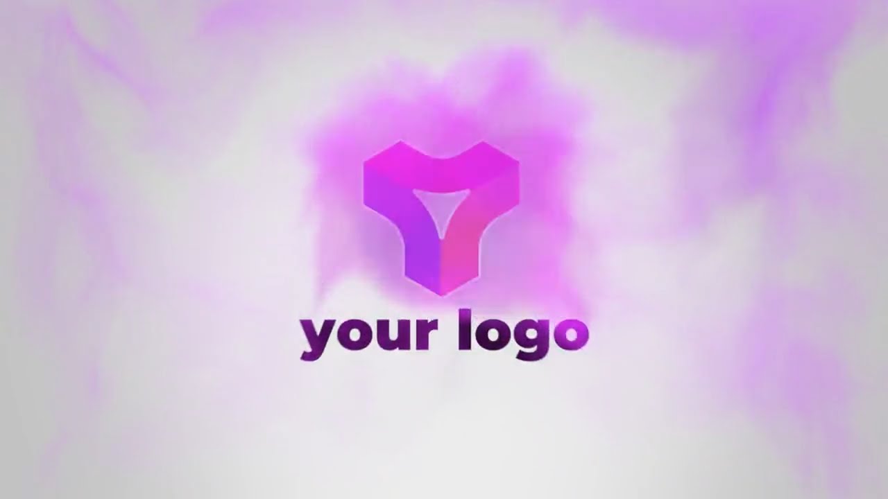 Custom Color Smoke Swirl - reveals logo, cinematic sound, logo animation, logo appears from behin...