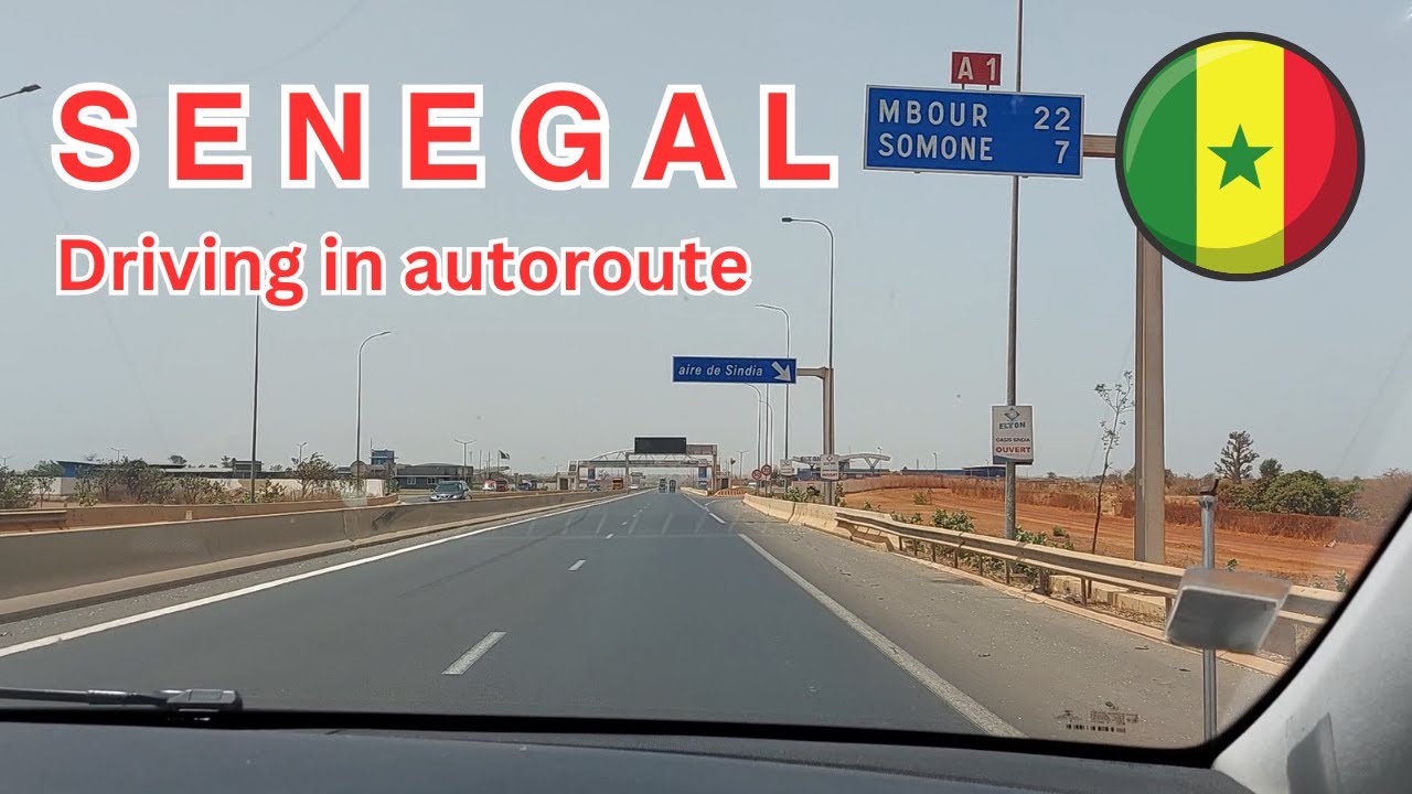 Driving in the autoroute (peage) of Senegal #senegal #africa #autoroute  #infrastructure #driving