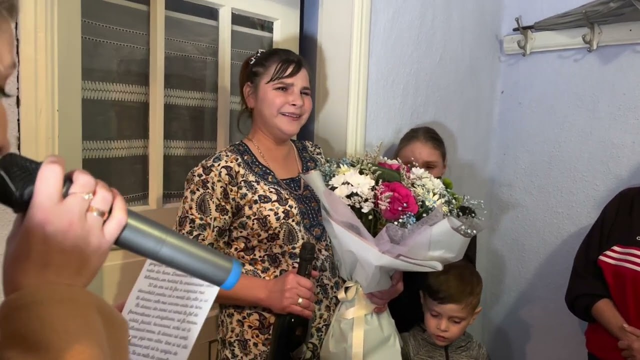 O surpriză la Slobozia Mare pentru Diana din partea soțului și a copiilor