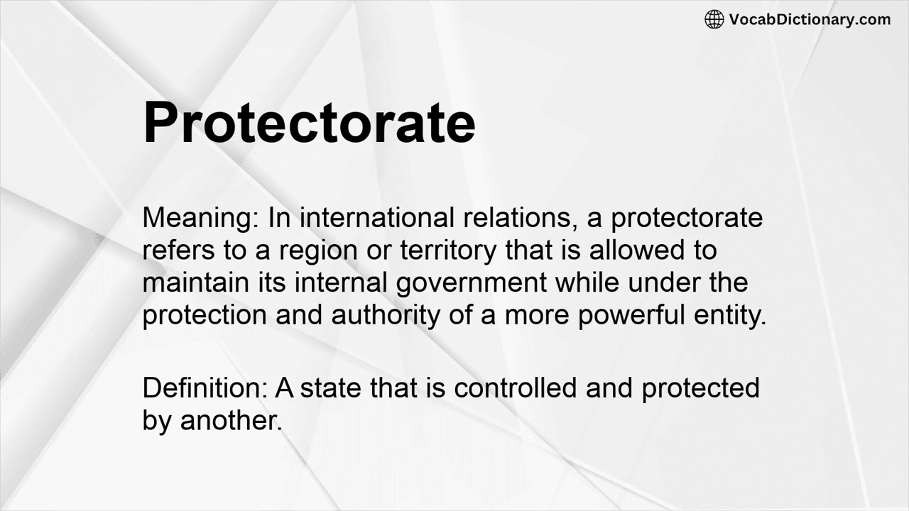 Protectorate Meaning