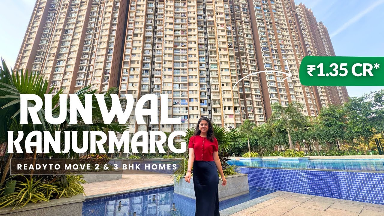 RunwaI Forests Kanjurmarg 1, 2 & 3 BHK Tour | Ready to Move Flats | Review, Brochure & Price