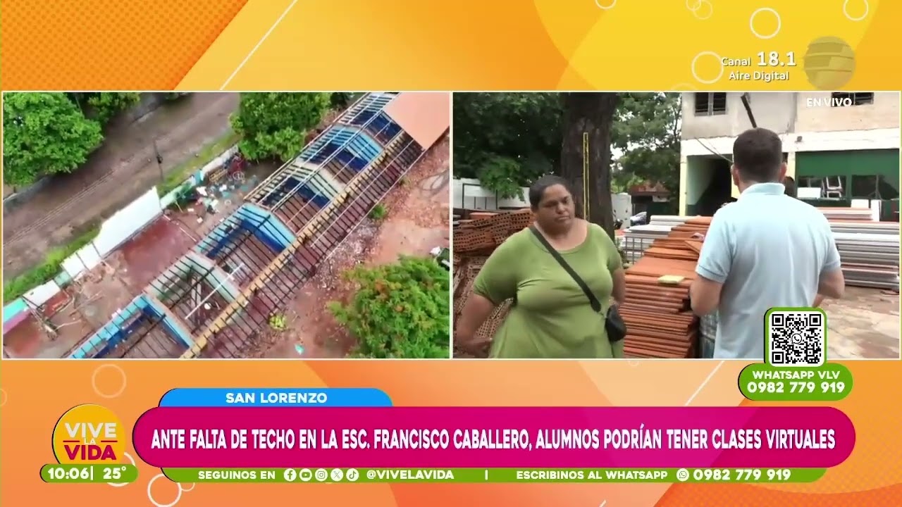 #PituWillis en San Lorenzo así se encuentra la Esc  Francisco Caballero a 10 dias del inicio de clas